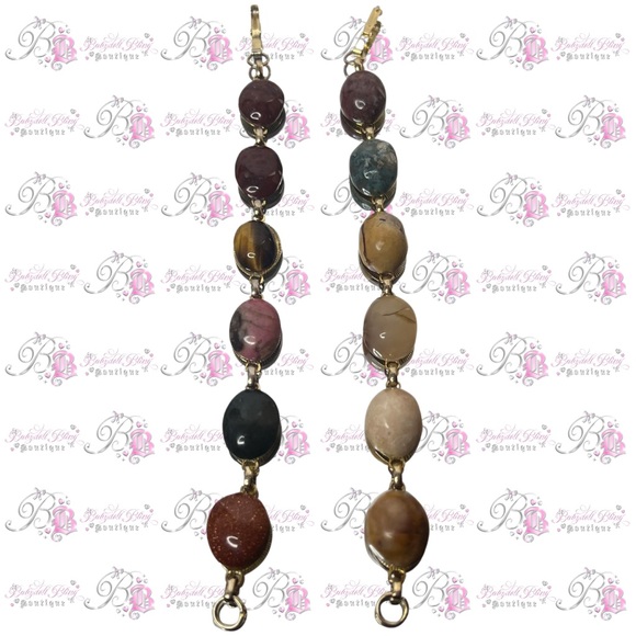 1940s scarab bracelet EGYPTIAN STYLE real gem stone healing crystals πβοΈ - Picture 8 of 12